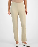 Jm Collection Women's Ponte-Knit Pull-On Ankle Pants, Created for Macy's