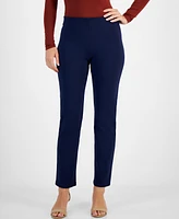 Jm Collection Petite Pull-On Ponte-Knit Pants, Created for Macy's
