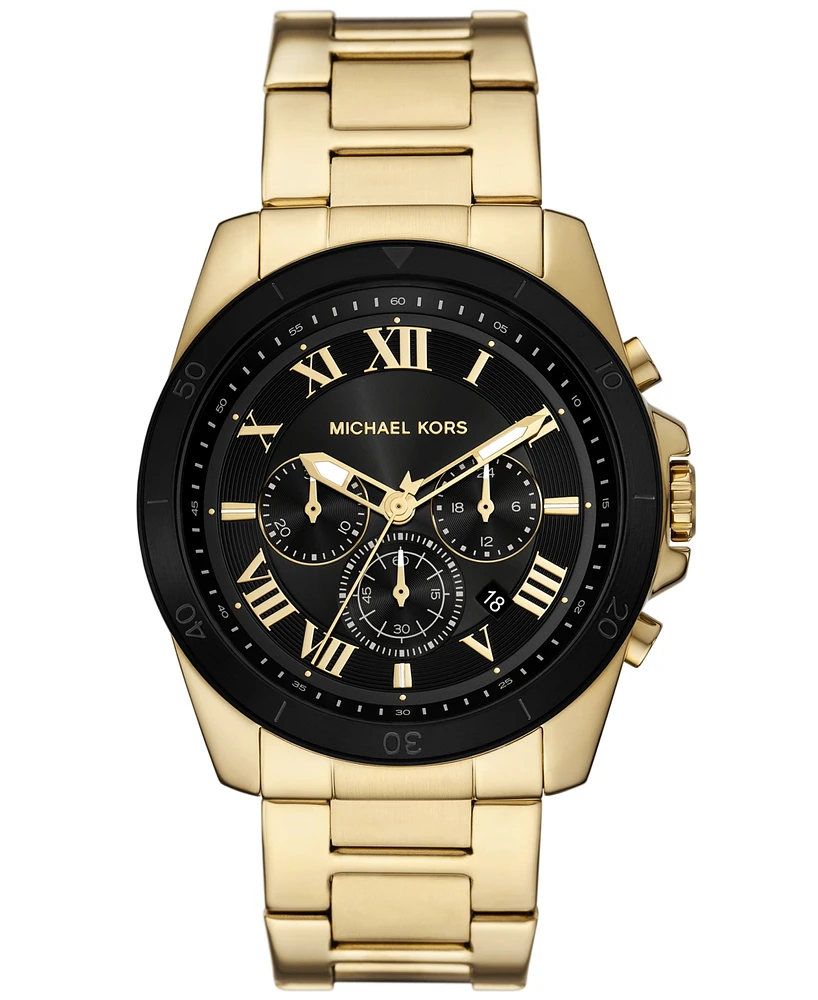 Michael Kors Men's Alek Chronograph Gold-Tone Stainless Steel Watch 44mm