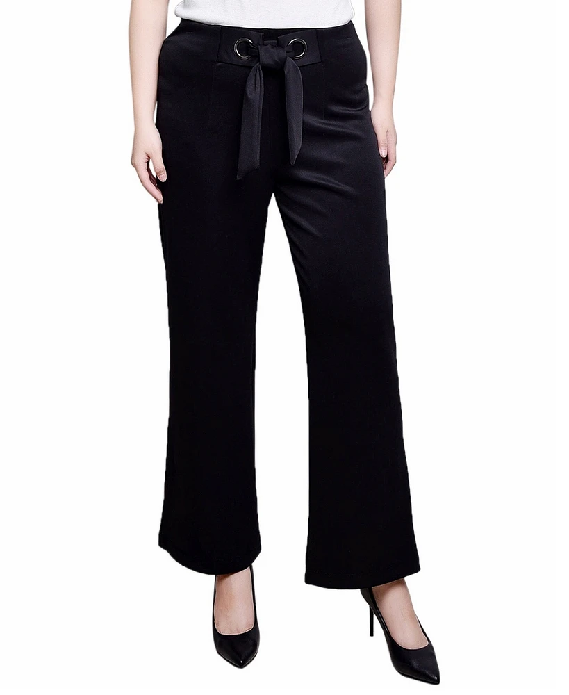 Ny Collection Wide Leg Grommet Pants