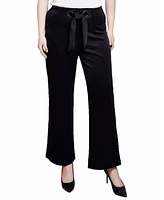 Ny Collection Wide Leg Grommet Pants