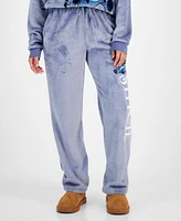 Disney Juniors' Stitch Plush Fleece Graphic Sweatpants