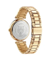 Plein Sport Women's Opium 2 Hand Quartz Ip Yellow Gold Bracelet 38mm