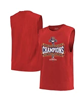 Majestic Men's Red Florida Panthers 2024 Stanley Cup Champions Softhand Muscle Tank Top