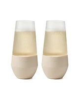 Rabbit Freezable Champagne Glasses, Set of 2