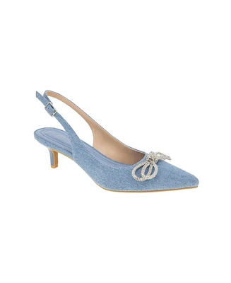 BCBGeneration Women's Donna Pointy Toe Bow Dress Pumps