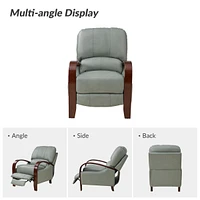 Alex Genuine Leather Manual Recliner