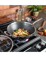 Kenmore Elite Luke Triply Hybrid Stainless Steel Wok W/Lid