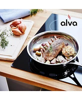 Alva Chef Stainless Steel Frying Pan Skillet 8" - Versatile Cooking Pan