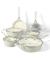 Martha Stewart Collection Heathland Premium Non-Stick Aluminum Induction 10-Pc. Cookware Set, Created for Macy's