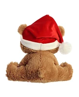 Aurora Medium My First Christmas Bear Holiday Festive Plush Toy Brown 10"