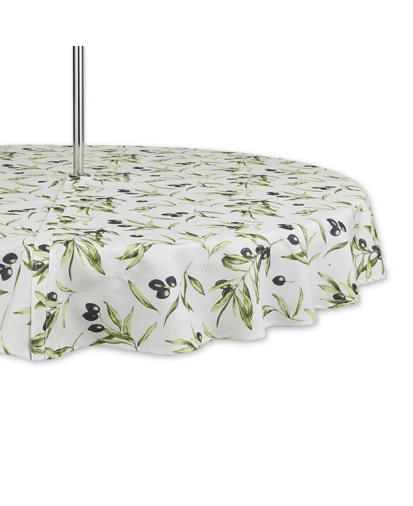 Design Imports Print Outdoor Tablecloth with Zipper