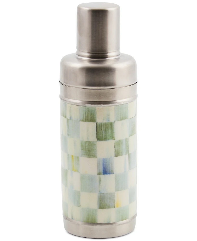 Mackenzie- Childs Sterling Check 3260 Cocktail Shaker