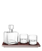 Lsa International Cask Whisky Connoisseur Set with Cork Tray, 34oz