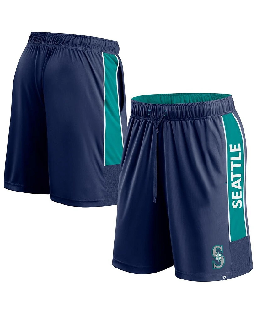 Fanatics Men's Navy Seattle Mariners Win the Match Defender Shorts