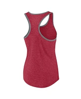 Fanatics Women's Heather Cardinal Usc Trojans Fuel Racerback Tank Top