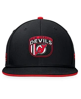 Fanatics Men's Black New Jersey Devils 2024 Nhl Draft Snapback Hat