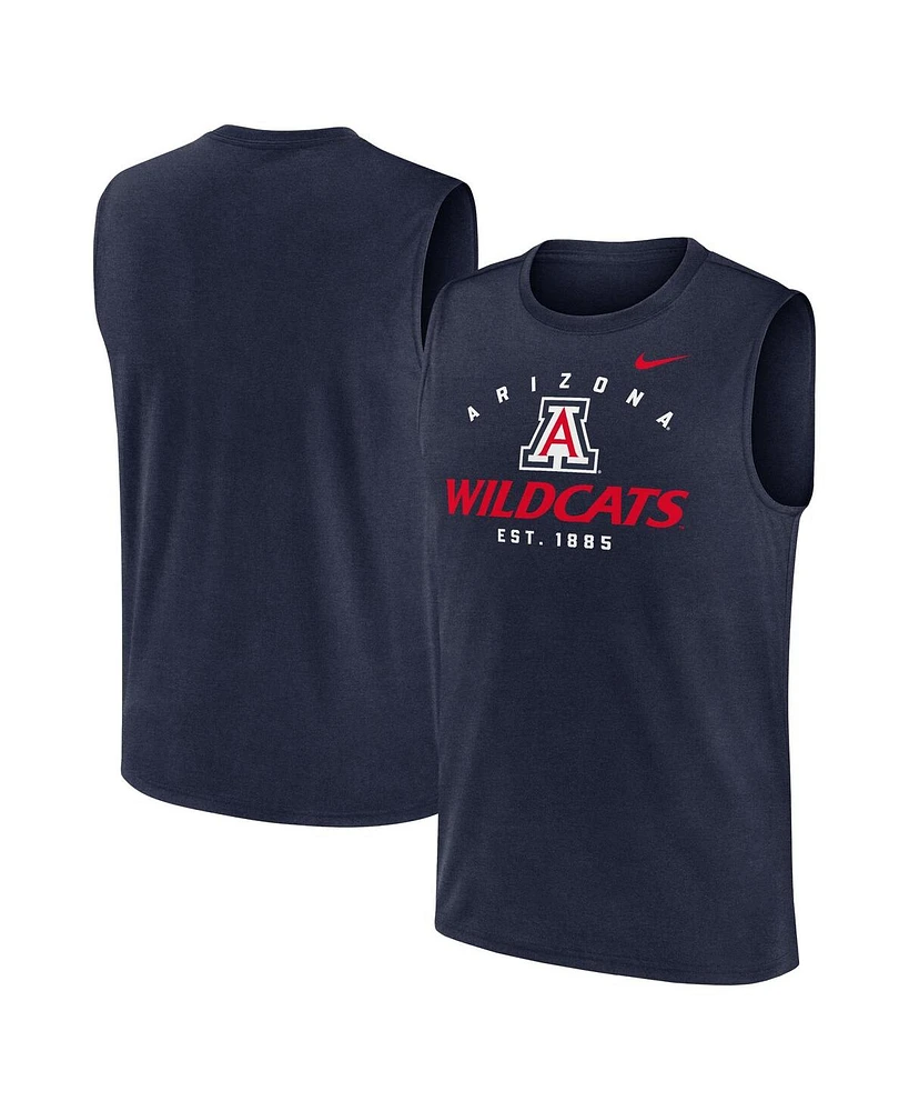 Nike Men's Navy Arizona Wildcats Primetime Legend Lock Up Performance Muscle Tank Top