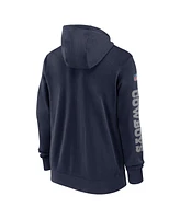 Nike Men's Navy Dallas Cowboys 2024 Sideline Club Full-Zip Hoodie