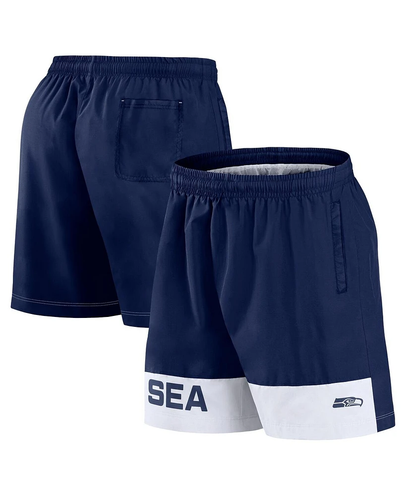 Fanatics Men's College Navy Seattle Seahawks Elements Shorts