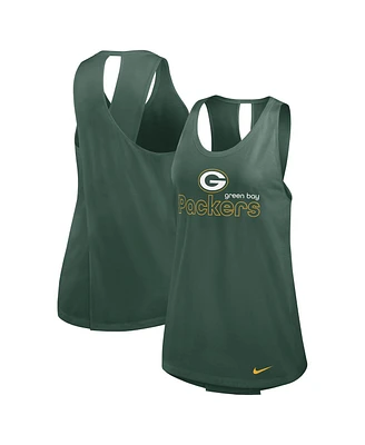 Nike Women's Green Green Bay Packers Performance Tank Top