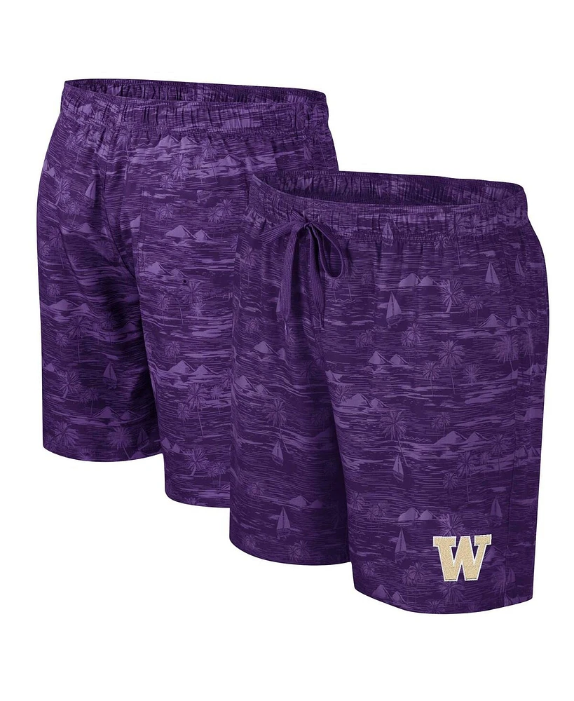 Colosseum Men's Purple Washington Huskies Ozark Swim Shorts