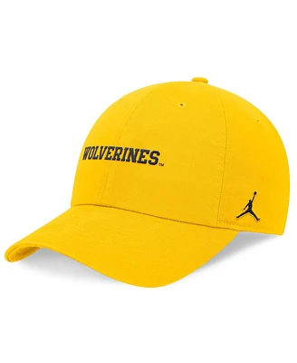 Jordan Men's Gold Michigan Wolverines 2024 On-Field Club Adjustable Hat