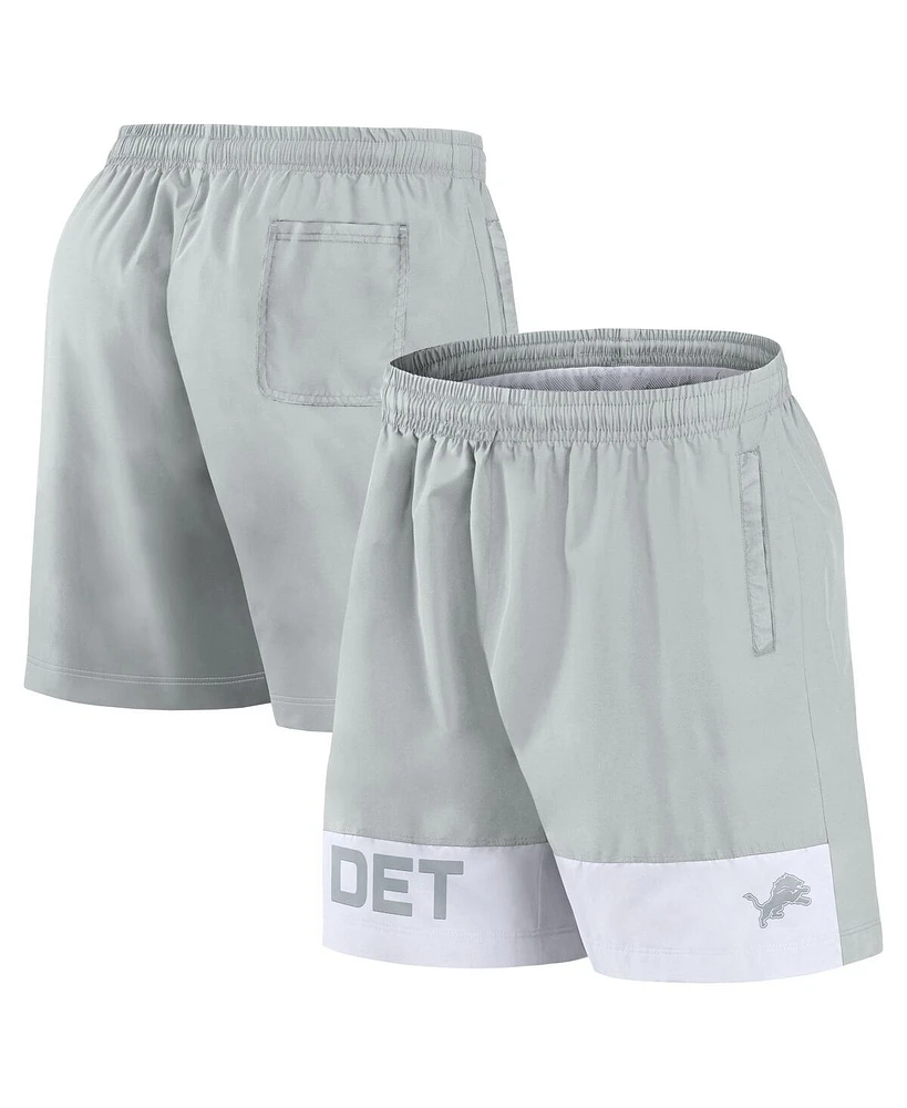 Fanatics Men's Gray Detroit Lions Elements Shorts