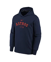 Nike Big Boys and Girls Navy Houston Astros Authentic Collection Performance Pullover Hoodie