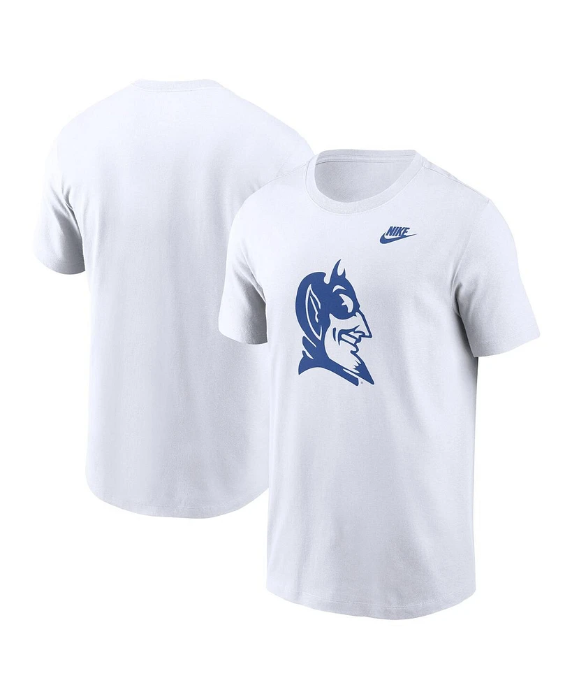 Nike Men's White Duke Blue Devils Legacy Alternate Logo T-Shirt