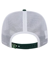 New Era Men's Hunter Green/White Milwaukee Bucks Trucker 9SEVENTY Coolera Stretch-Snap Hat