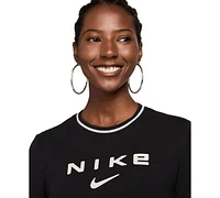 Nike Women's Sportswear Chill Knit Slim Logo Cropped T-Shirt