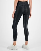 Id Ideology Women's Foil Animal-Print High Rise Leggings, Created for Macy's