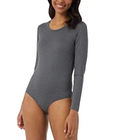 32 Degrees Women's Scoop-Neck Long-Sleeve Bodysuit