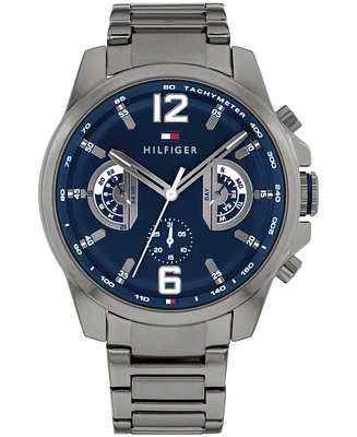 Tommy Hilfiger Men's Quartz Grey Ionic Plated Steel Watch 46mm