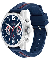 Tommy Hilfiger Men's Quartz Navy Silicone Watch 46mm