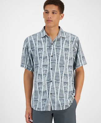 Tommy Bahama Men's Boardwalk Blues Textured Shirt