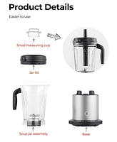 Sugift 1500W Smoothie Maker High Power Juicer and Blender with 10 Speeds