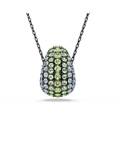 Swarovski Sublima Pendant, Round Cut, Multicolored, Ruthenium Plated Necklace