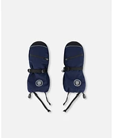 Deux par Kids Unisex Technical Mittens Navy