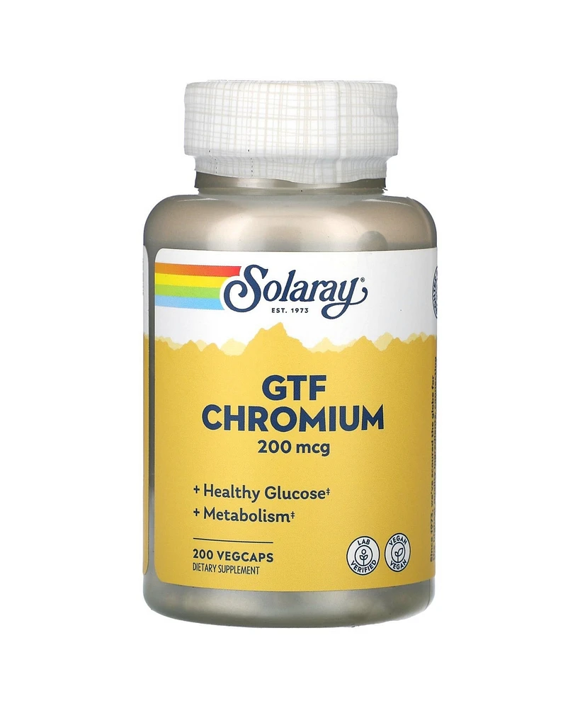 Solaray Gtf Chromium 200 mcg