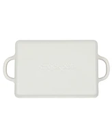 Crock Pot Crock-Pot Enamel Cast Iron Lasagna Pan - Matte Linen White