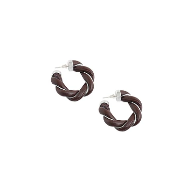 Sohi Women's Rope Hoop Earrings