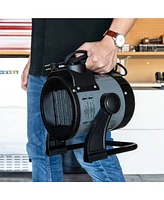 New air Portable Ceramic 120v Electric Garage Heater, 160 sq. ft with Adjustable Tilt Head, Perfect for Garages, Workshops and More