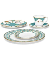 Noritake Lodi's Morning 8 Oz Cups, Set of 4 - White, Blue, Gold