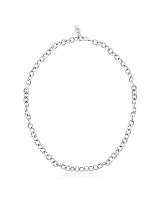 American West Jewelry Sterling Silver Oval Link Chain Necklace, 20 Inches