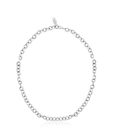 American West Jewelry Sterling Silver Oval Link Chain Necklace