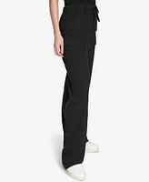 Halston Women's Mid-Rise Drawstring Cargo Pants