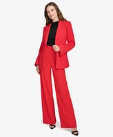 Halston Women's Notch-Collar Belted Open-Front Blazer