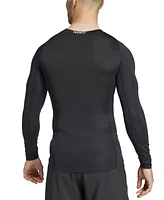 adidas Men's Fitted Crewneck Tech-Fit Compression Shirt
